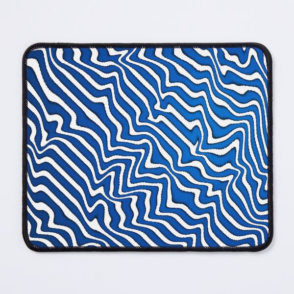Item preview, Blue Stripes Wavy Illusion designed and sold by Printshac.