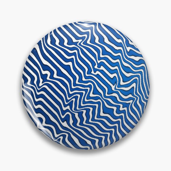 Item preview, Blue Stripes Wavy Illusion designed and sold by Printshac.