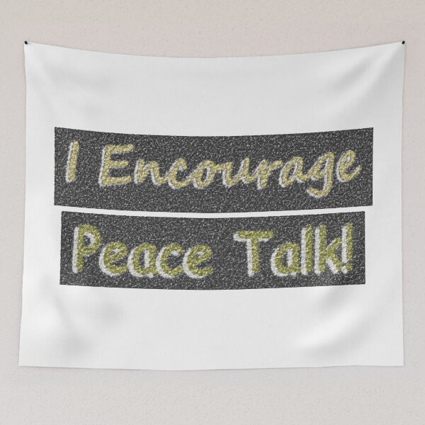 Item preview, Artwork Design About "Peace Talk". Buy Now! designed and sold by Health And Fitness Posts e-Store.