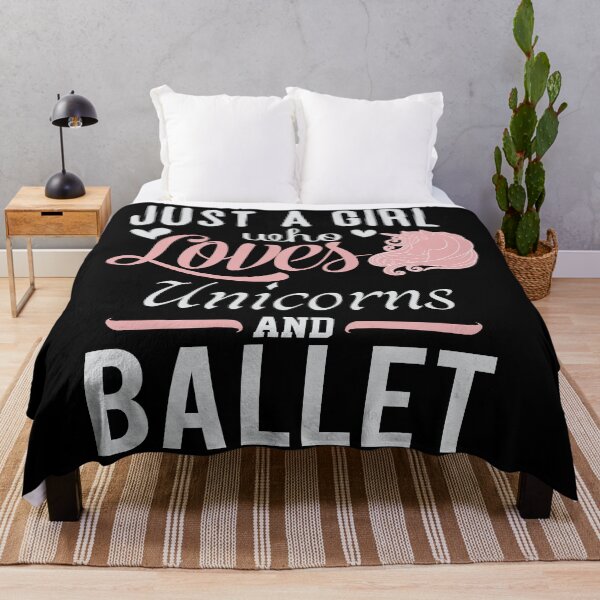 Item preview, Just a Girl Who Loves Unicorns and Ballet - Cute Girly Ballet Dancer Design Gift Idea For Ballerina designed and sold by Prince - Bestseller ★★★★★.