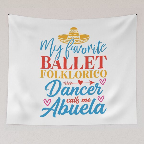 Item preview, My Favorite Ballet Folklorico Dancer Calls Me Abuela- Cute Girly Ballet Dancer Design Gift Idea For Ballerina designed and sold by Prince - Bestseller ★★★★★.