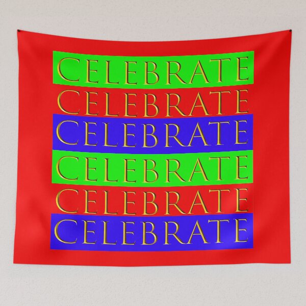Item preview, Copy of Celebrate in Red Green and Gold designed and sold by Kim H Ritter.