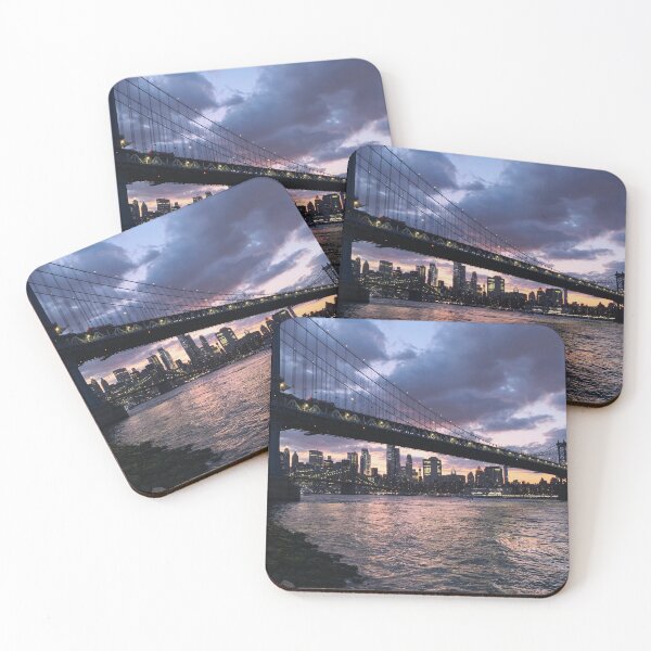 Item preview, Sunset over the Manhattan Bridge designed and sold by eleonoraingrid.
