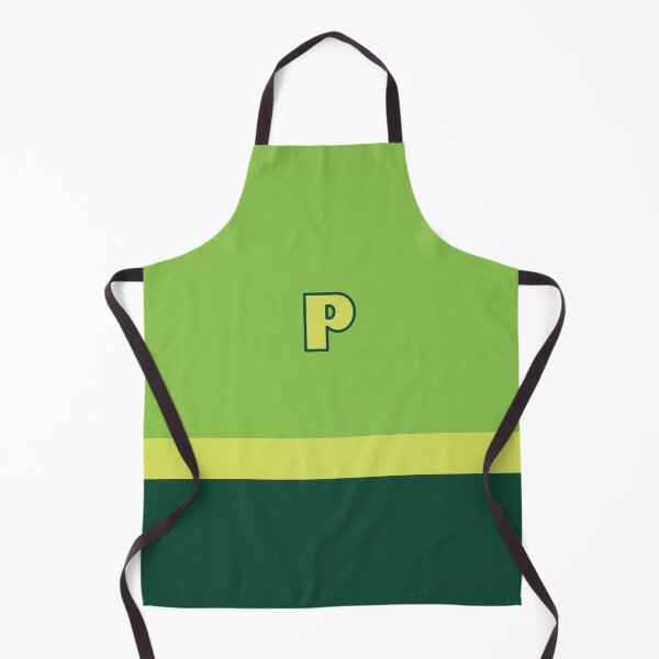Superhero nature hero "P" Green Apron