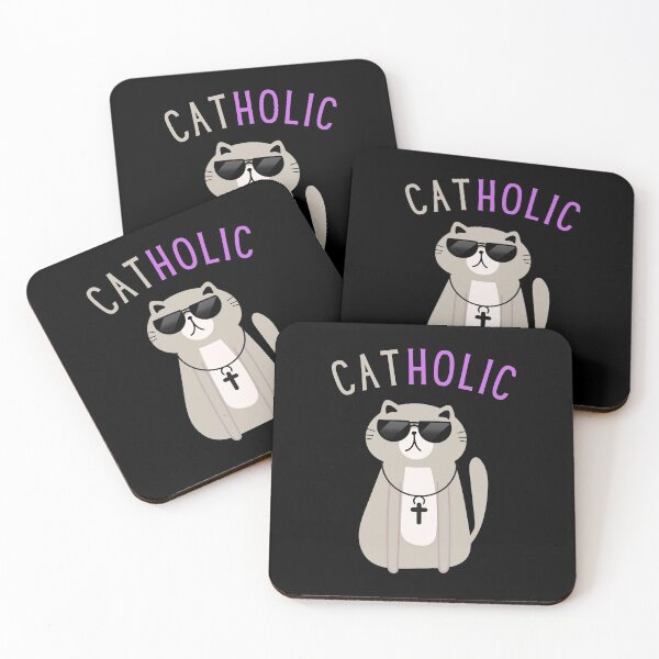Item preview, Catholic Cat - Funny designed and sold by Einstein12345.