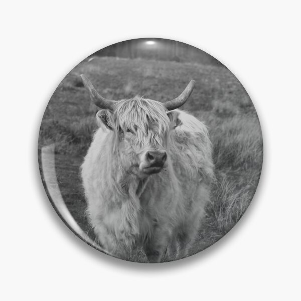 Item preview, greyscale cow designed and sold by Mangell-photos.