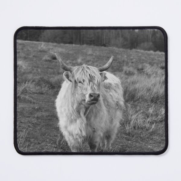 Item preview, greyscale cow designed and sold by Mangell-photos.