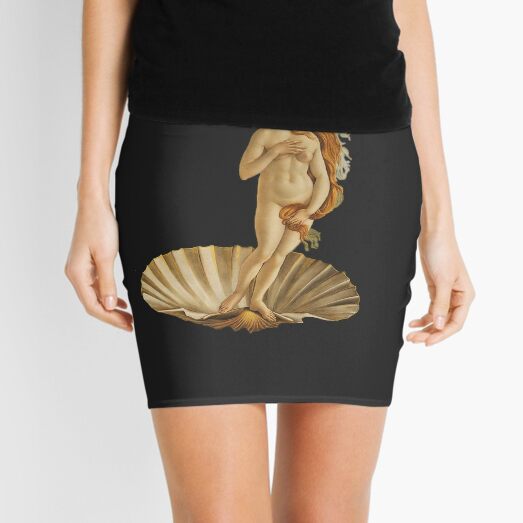 Birth of venus botticelli Mini Skirt new in dresses skirts Female