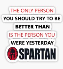 Spartan Race Motivation Sticker