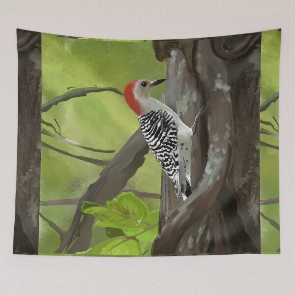 Item preview, The Woodpecker Comes Knocking designed and sold by Lacey Schmidt.
