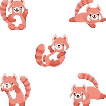 Artwork thumbnail, 5 Red Pandas  by Preyer Design