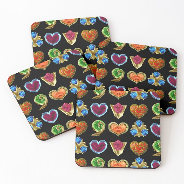 Item preview, Spiritual stones & heart containers N64 90s games designed and sold by AJPaint.