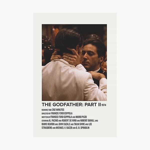 the godfather: part II (1974) v.1 Photographic Print