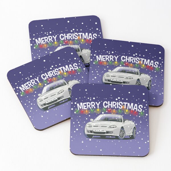Item preview, Crystal White MG TF Car Christmas Card designed and sold by Webazoot Industries - Car Art.