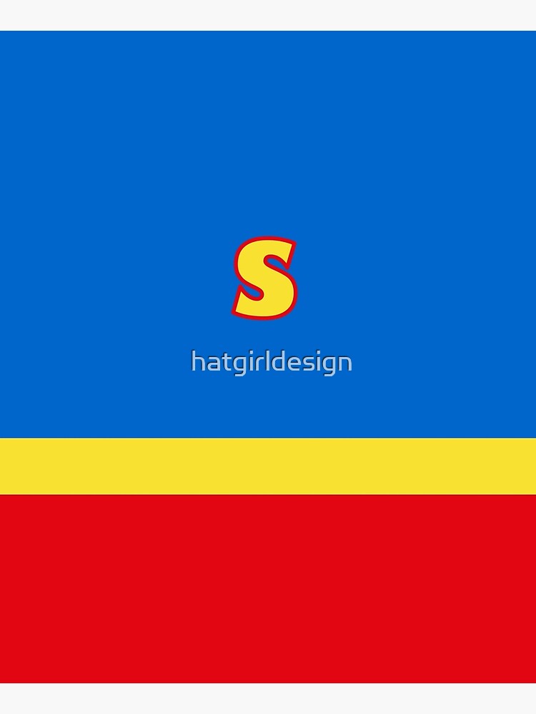 Superhero nature hero "S" by hatgirldesign
