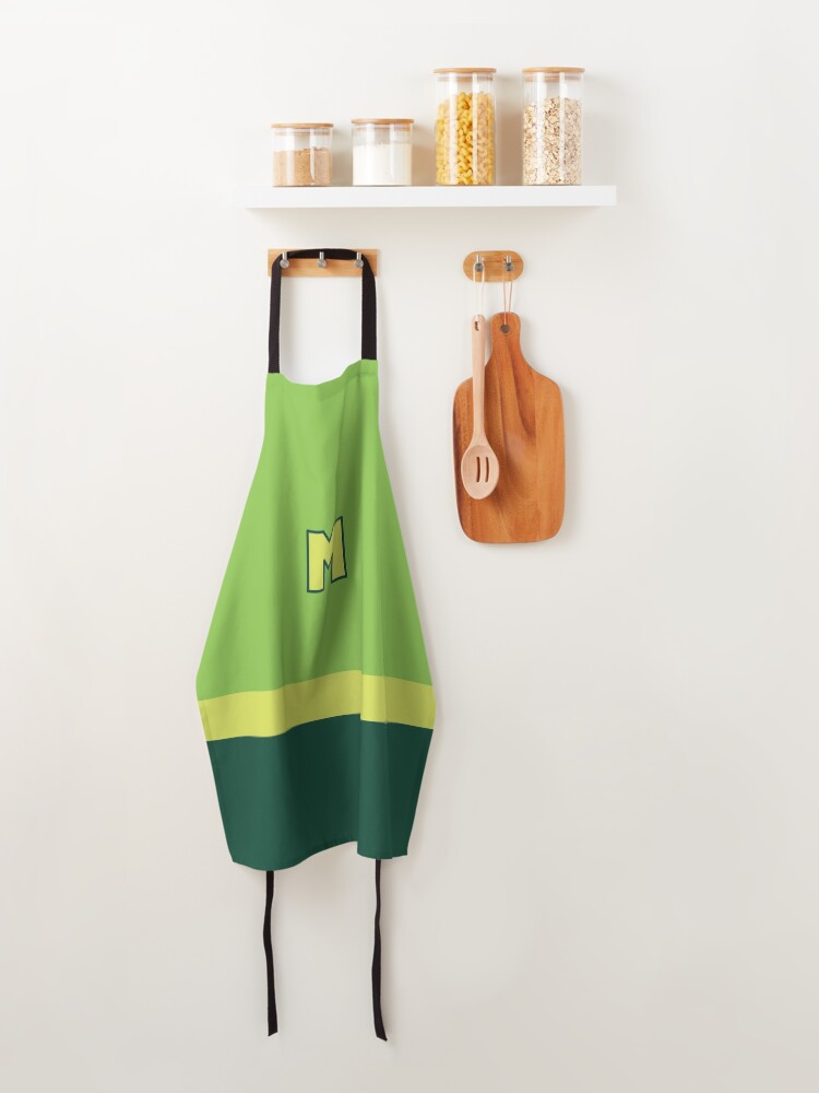 Alternate view of Superhero Green "M" Apron