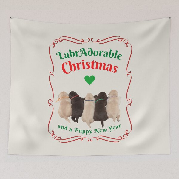 Item preview, Labradorable Christmas and a Puppy New Year  designed and sold by trendingatees.