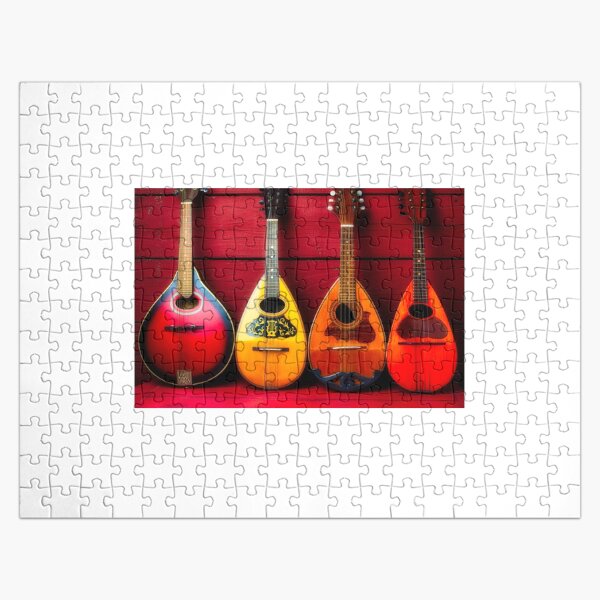 "Four Old Mandolins" Jigsaw Puzzle for Sale by Garry Gay Redbubble