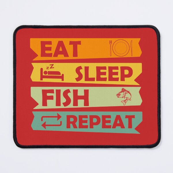 Item preview, Eat Sleep Fish Repeat, Fishing Quote, Fishing Enthusiast, Funny Fishing, Fish Lover Design designed and sold by DesignHouse07.