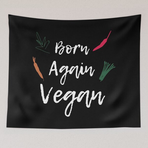 Item preview, Born Again Vegan designed and sold by Lounaadam.