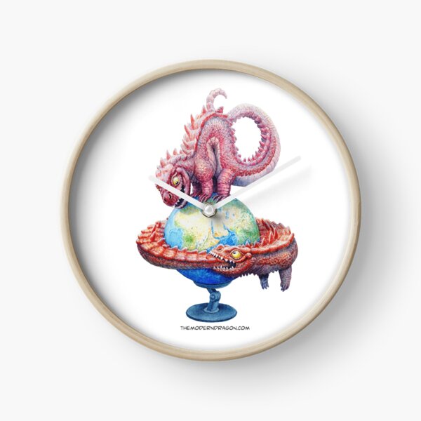 Dragons Showing off Clock