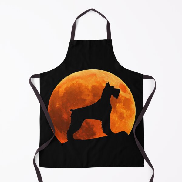 Artikelvorschau, Riesenschnauzer Hundesilhouette im Mondgeschenk entworfen und verkauft von alaechamlal.