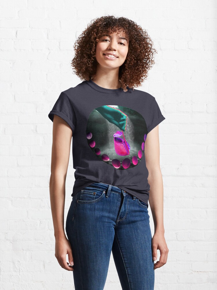 Alternate view of Lunar Eclipse - Neon Pitcher Plant Classic T-Shirt