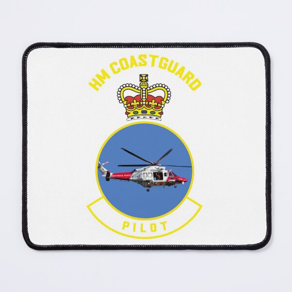 Item preview, Pilot - HM Coastguard rescue AugustaWestland AW189 helicopter based on coastguard insignia. designed and sold by ajtechdesigns.