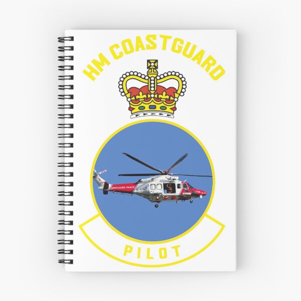 Item preview, Pilot - HM Coastguard rescue AugustaWestland AW189 helicopter based on coastguard insignia. designed and sold by ajtechdesigns.