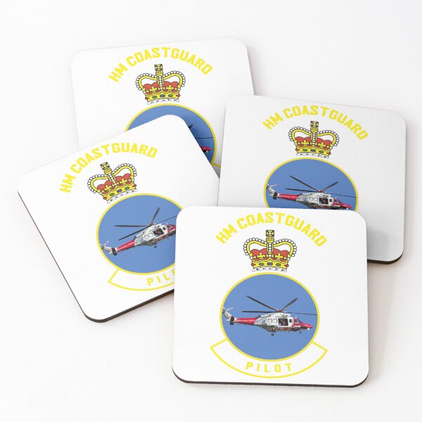 Item preview, Pilot - HM Coastguard rescue AugustaWestland AW189 helicopter based on coastguard insignia. designed and sold by ajtechdesigns.