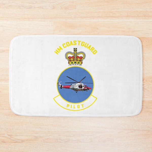 Item preview, Pilot - HM Coastguard rescue AugustaWestland AW189 helicopter based on coastguard insignia. designed and sold by ajtechdesigns.