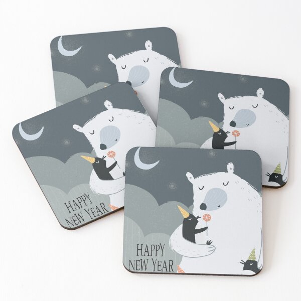 Item preview, Polar Bear and Penguins designed and sold by FinnBear.