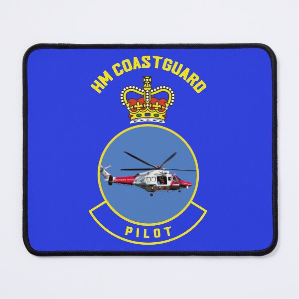 Item preview, Pilot - HM Coastguard rescue AugustaWestland AW189 helicopter based on coastguard insignia. designed and sold by ajtechdesigns.
