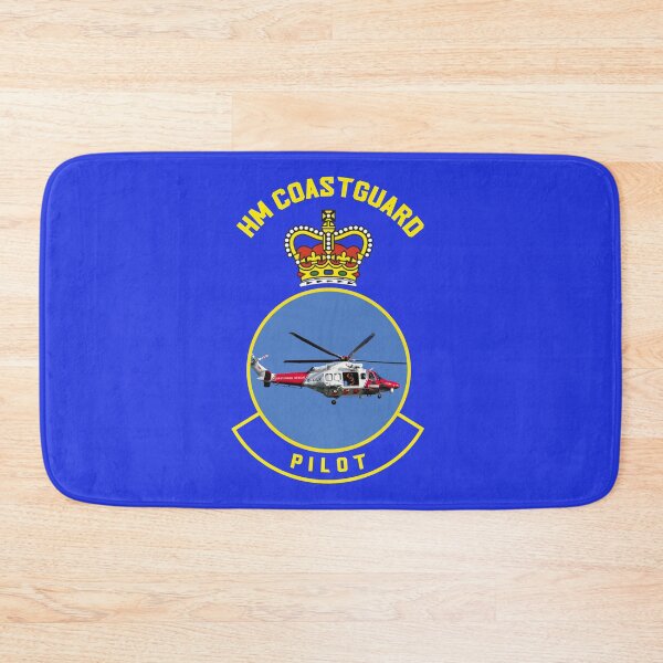Item preview, Pilot - HM Coastguard rescue AugustaWestland AW189 helicopter based on coastguard insignia. designed and sold by ajtechdesigns.