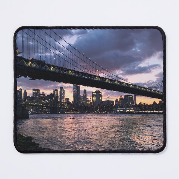 Item preview, Sunset over the Manhattan Bridge designed and sold by eleonoraingrid.