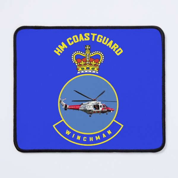 Item preview, Winchman - HM Coastguard rescue AugustaWestland AW189 helicopter based on coastguard insignia. designed and sold by ajtechdesigns.