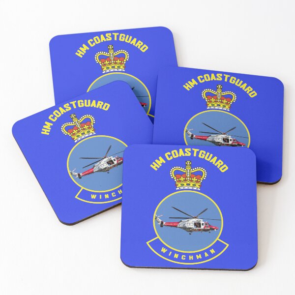 Item preview, Winchman - HM Coastguard rescue AugustaWestland AW189 helicopter based on coastguard insignia. designed and sold by ajtechdesigns.