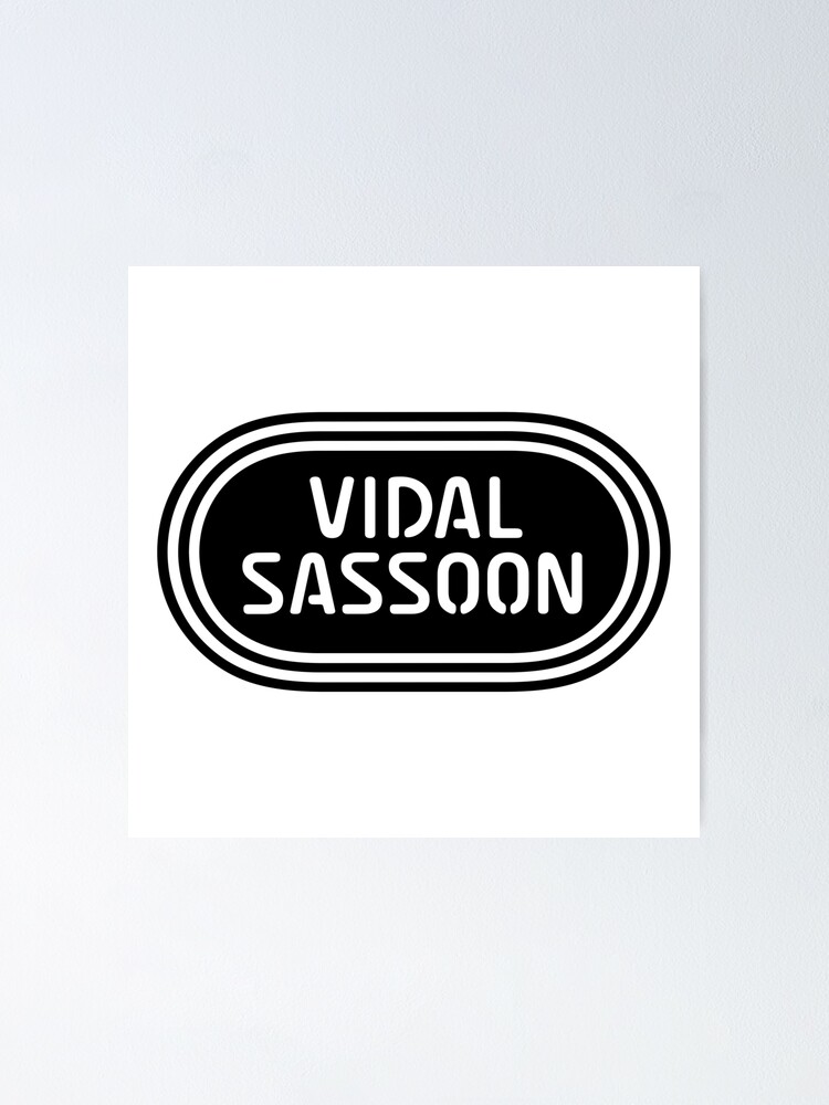 &ldquo;Vidal Sassoon - Black logo&rdquo; Poster by jordan5L | Redbubble