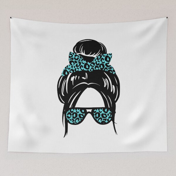 Item preview, Mom Bun Turqoise, Shades and Scarf designed and sold by 2ModernHippies.