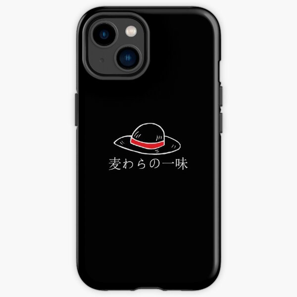 Chapeau de Paille (encre blanche) Coque antichoc iPhone
