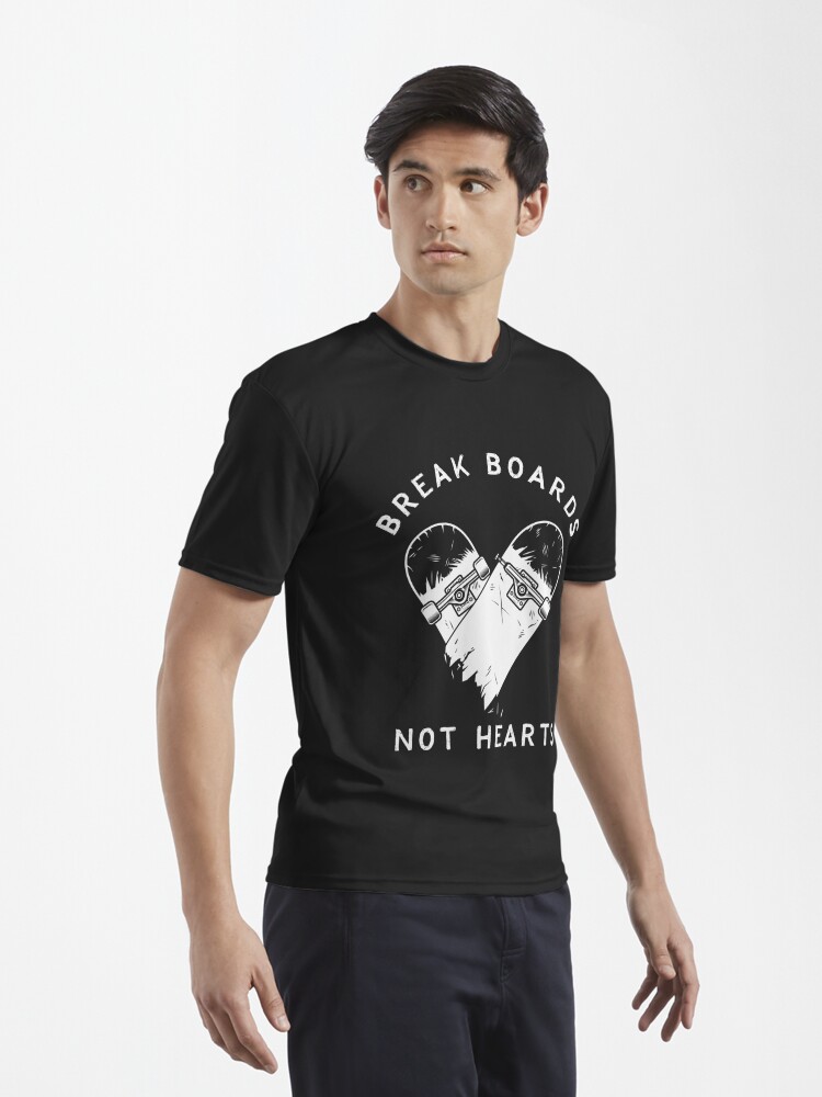 Break Boards Not Hearts Skateboard T-Shirt Skater Gift Tee  Essential  T-Shirt for Sale by HURLEYS