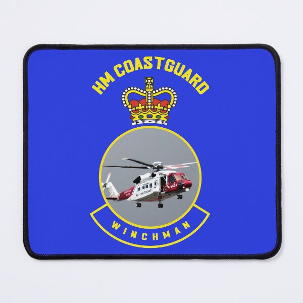 Item preview, Winchman - HM Coastguard rescue Sikorsky S-92 helicopter based on coastguard insignia. designed and sold by ajtechdesigns.