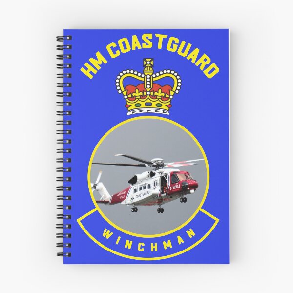 Item preview, Winchman - HM Coastguard rescue Sikorsky S-92 helicopter based on coastguard insignia. designed and sold by ajtechdesigns.