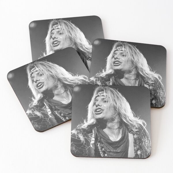Item preview, Vince Neil BW Photograph designed and sold by ConcertImages.