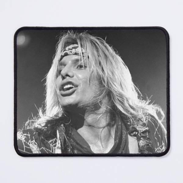 Item preview, Vince Neil BW Photograph designed and sold by ConcertImages.
