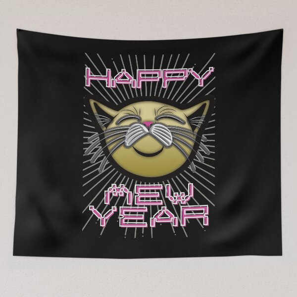 Item preview, Happy Mew Year! (Future Cat) designed and sold by charqui.