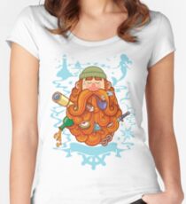 Matrose Tailliertes Rundhals-Shirt