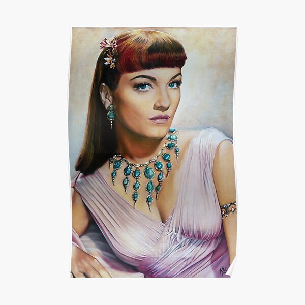 Anne Baxter Color Pencil @ www.KeithMcDowellArtist.com Poster