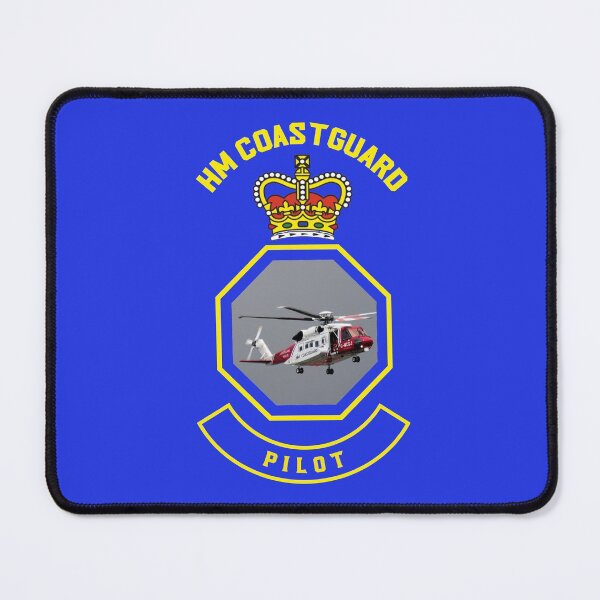 Item preview, Pilot - HM Coastguard rescue Sikorsky S-92 helicopter based on coastguard insignia. designed and sold by ajtechdesigns.
