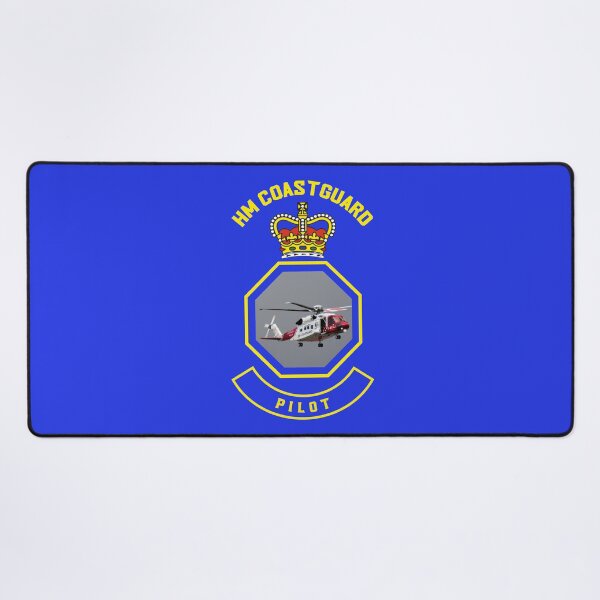 Item preview, Pilot - HM Coastguard rescue Sikorsky S-92 helicopter based on coastguard insignia. designed and sold by ajtechdesigns.
